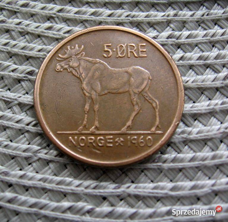 Norwegia 5 Ore 1960r Kalisz