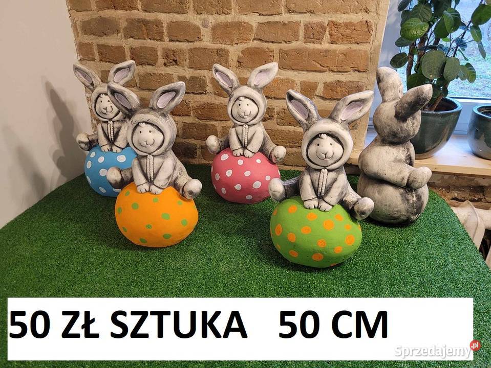 króliczek gipsowy zajączek wielkanocny królik dolnośląskie Wrocław