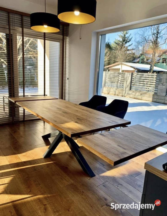 Stół dębowy drewniany 300 rozkładany pająk sprzedam