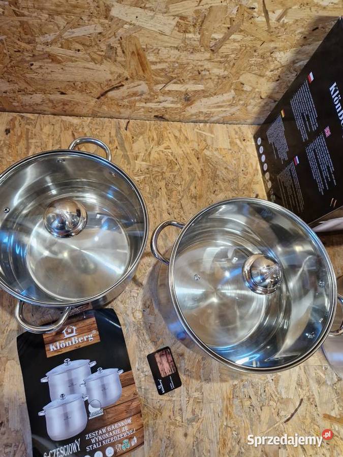 Zestaw dużych garnków 11135 17 L Klonberg KB2523 Głogowa