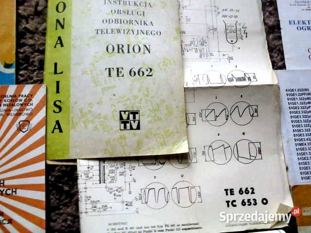 Instrukcje obsługi i schematy z PRL małopolskie Zakopane