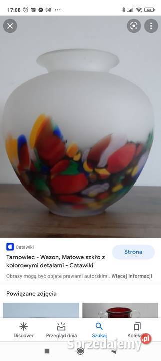 TARNOWIEC WAZON UNIKAT
SZKŁO MATOWE MROŻONE Z