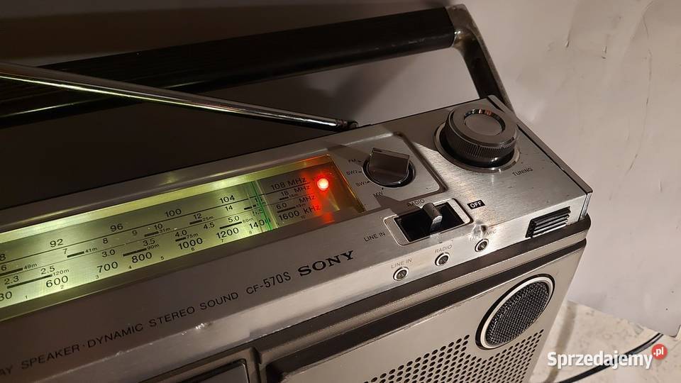 Radiomagnetofon SONY CF570S 1974 sprawny śląskie Katowice
