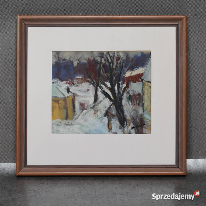 ARTexpert Obraz zimowy krajobraz gwarz zachodniopomorskie Dobrzany