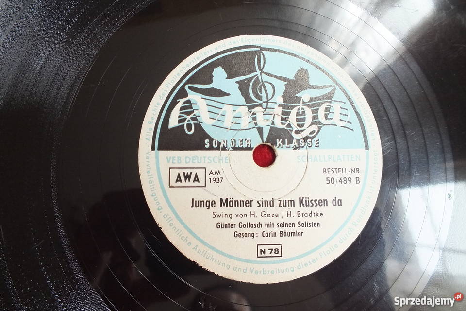 Płyta winylowa szelakowa niemiecka gruba i Żary