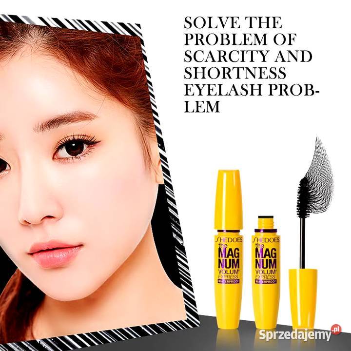 Magnum Wodoodporny tusz do rzęs Technologia 4D Makijaż Płock