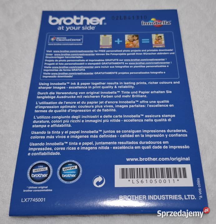 Papier fotograficzny Brother 10x15 260g Glossy śląskie Czeladź sprzedam