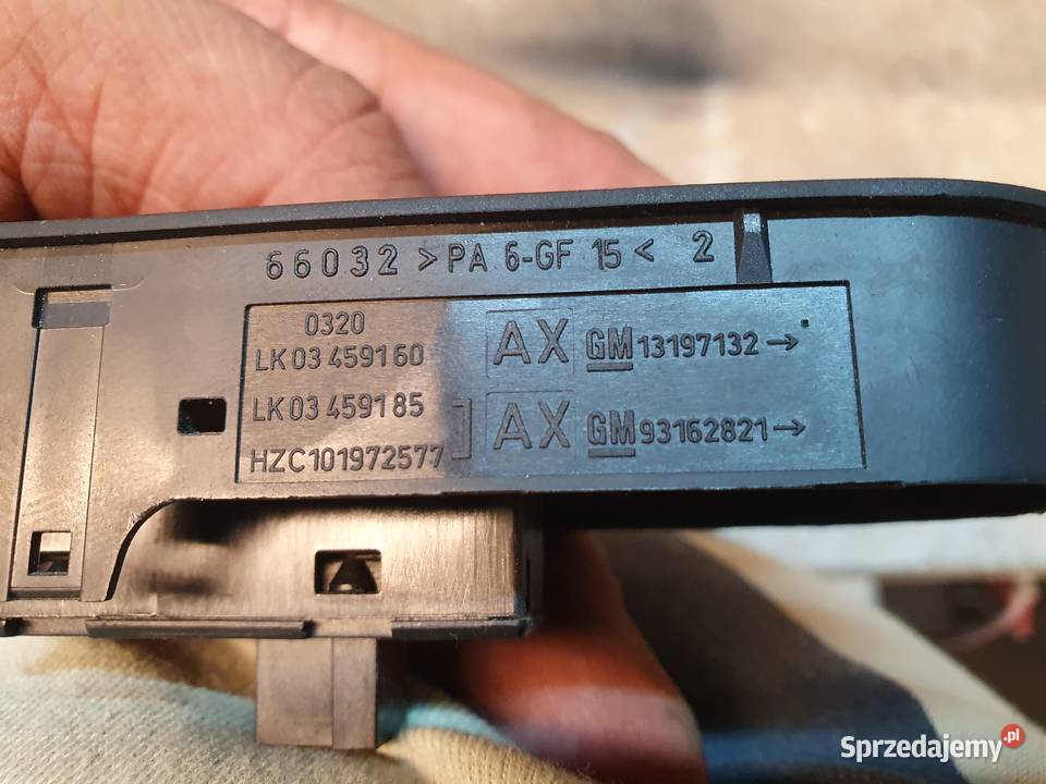 OPEL ASTRA H PRZEŁĄCZNIK SZYBY PRAWY 13197132 Międzychód