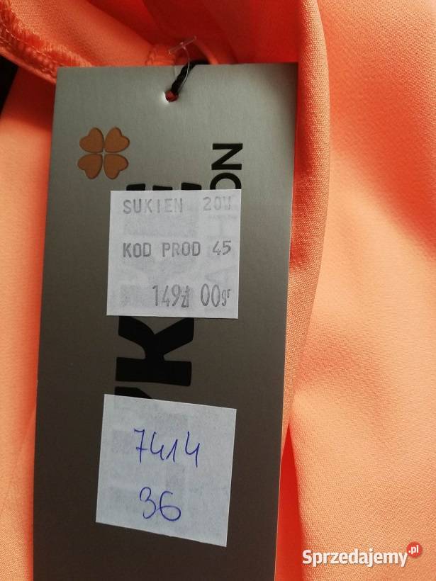 Sukienka asymetryczna polskiej marki LYKKE r36 wielkopolskie Wieleń