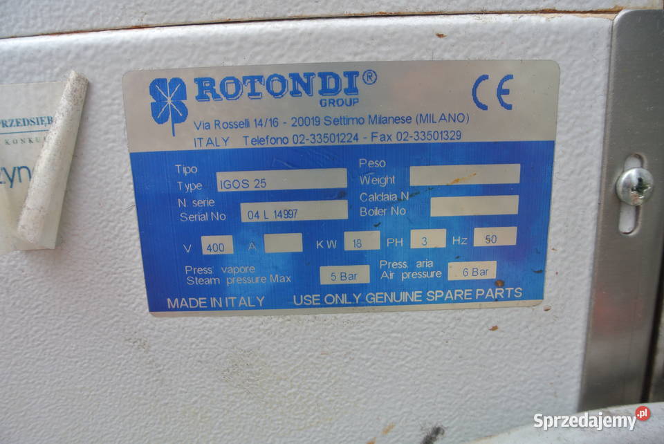 MANEKIN PAROWY Z PAROWNICĄ ROTONDI QAD60 Tarnów