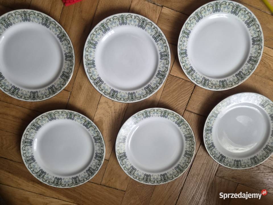 Talerzyki PRL Porcelana i szkło Łódź