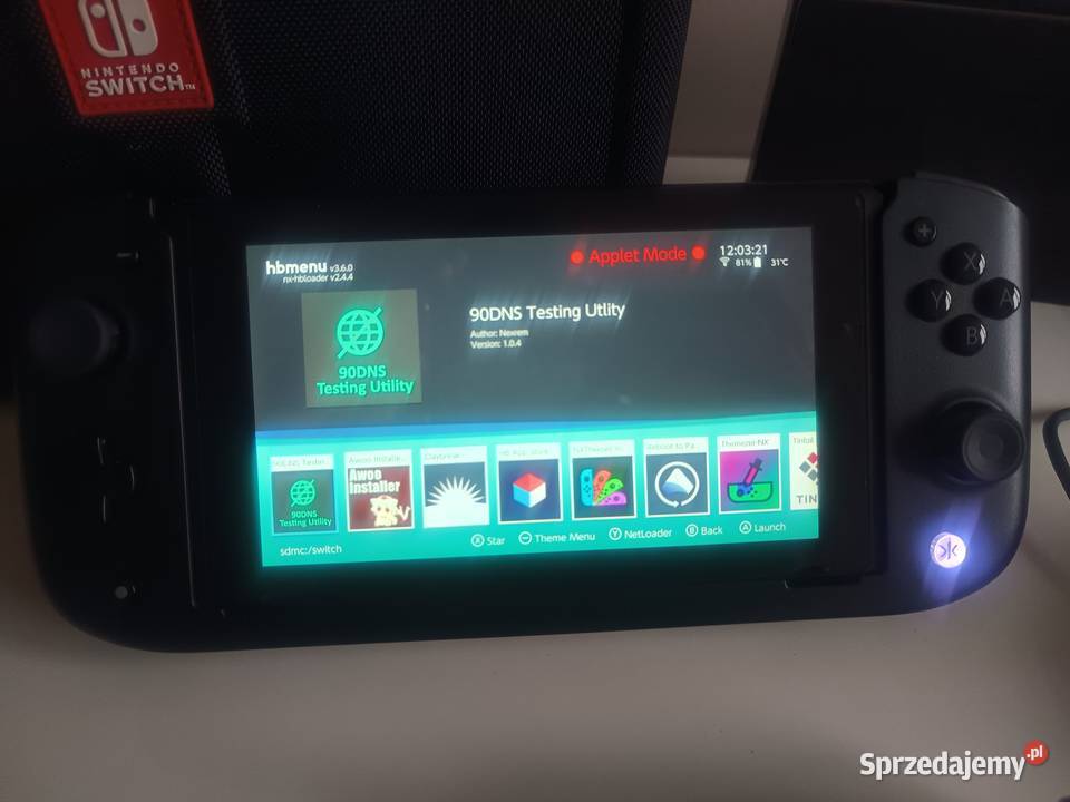 Nintendo Switch v1 cfw Atmosphere Nitrodeck Pad Warszawa
