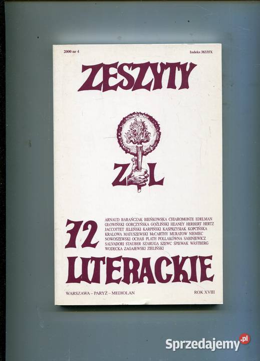 Zeszyty Literackie 72 2000 zachodniopomorskie Szczecin