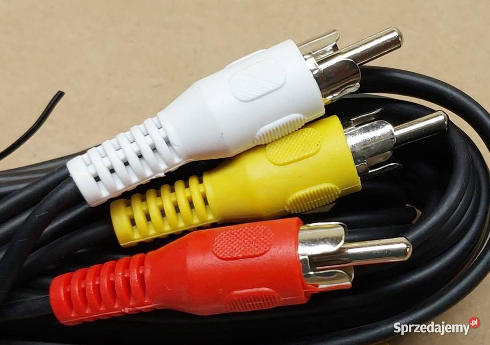 KABEL PODŁĄCZENIOWY AUDIO VIDEO 3X RCA NA 3X RCA Mielęcin