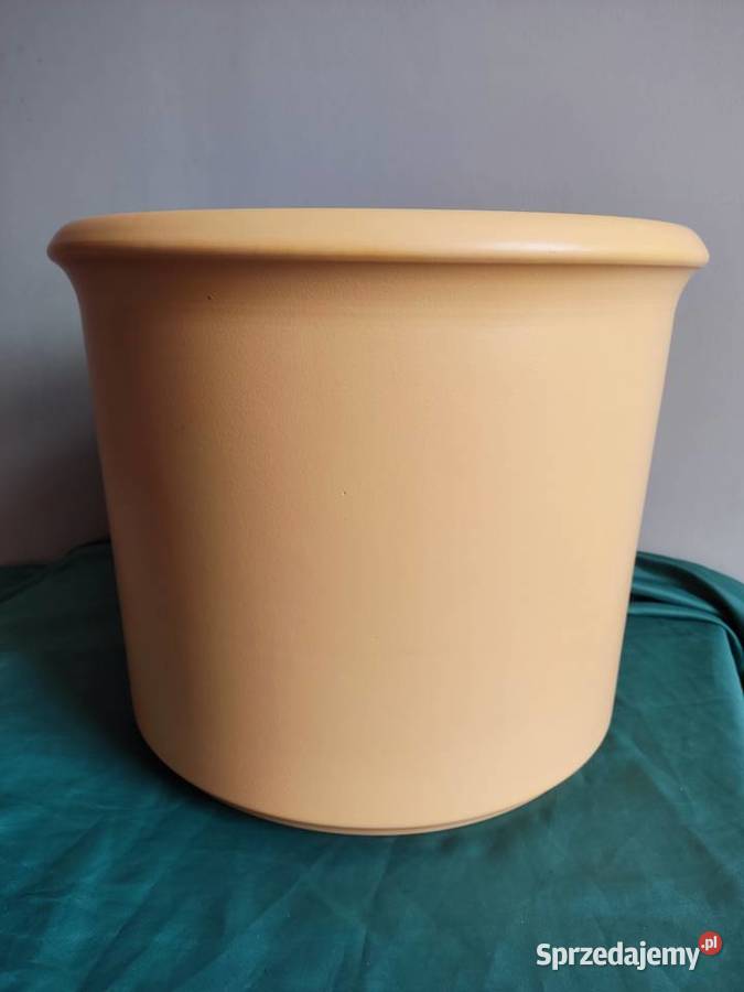Donica doniczka ceramiczna pomarańczową fi 37 Głuchołazy