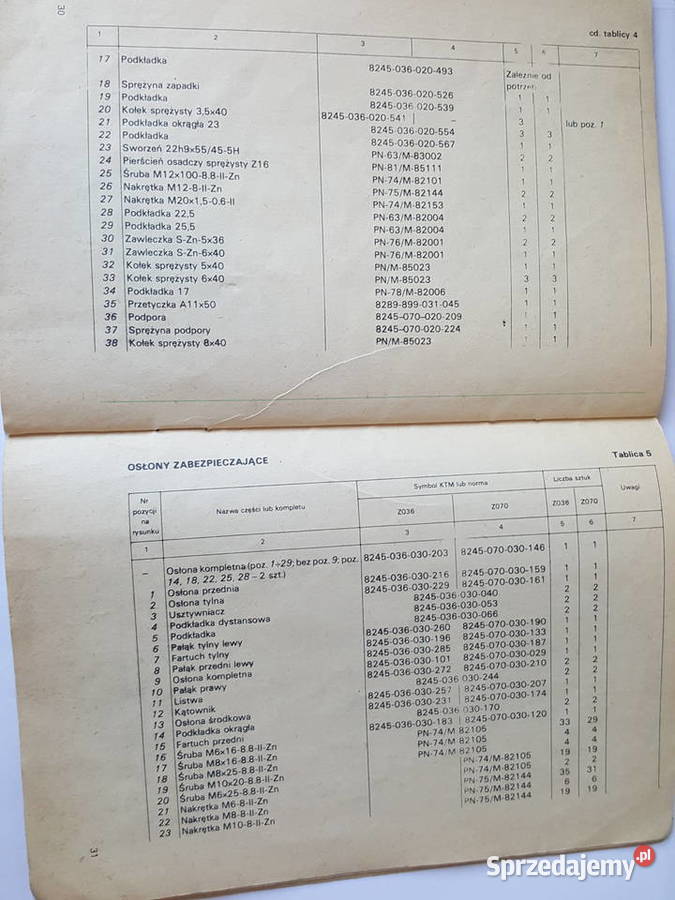 KOSIARKI rotacyjne Z070 i Z036 instrukcja Złotniki
