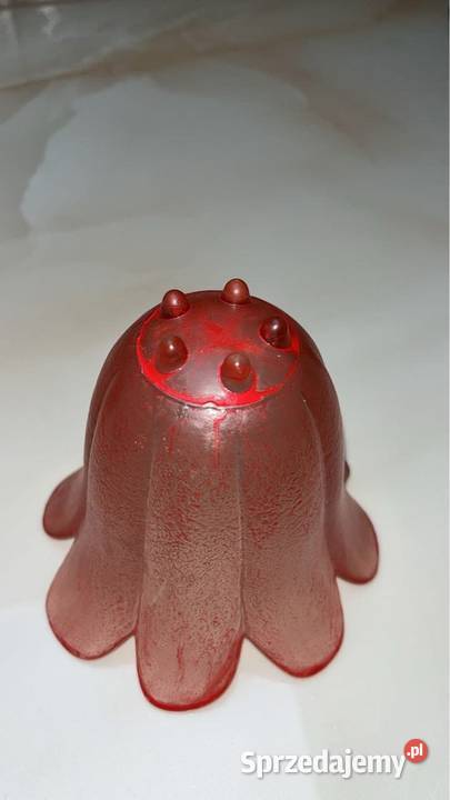 Rozalinowe szkło Wazonik pojemnik w kształcie pomorskie Gdańsk