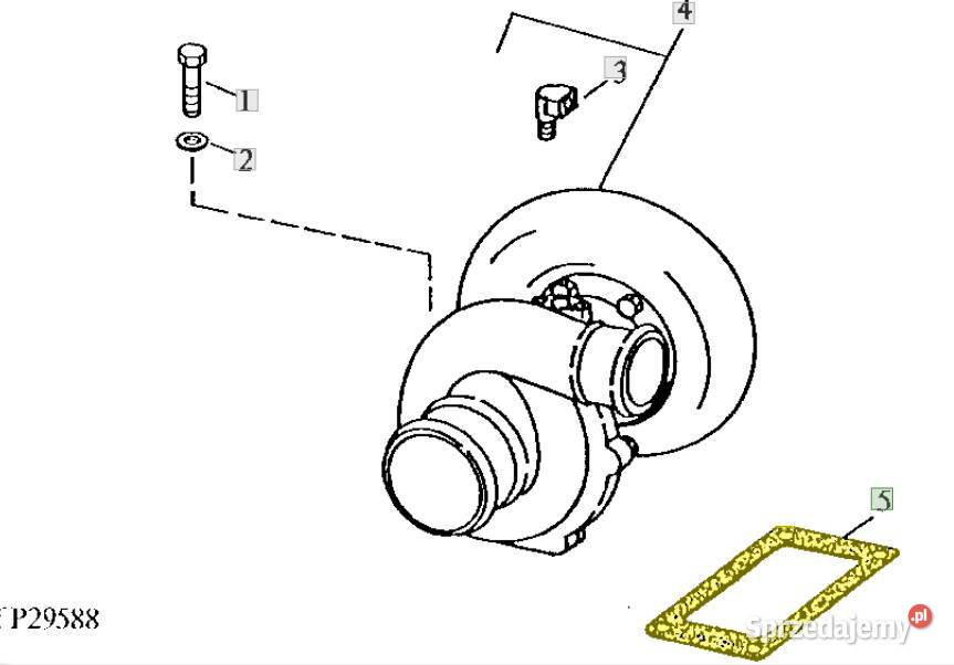 Uszczelka turbosprężarki John Deere R92097 Białystok sprzedam