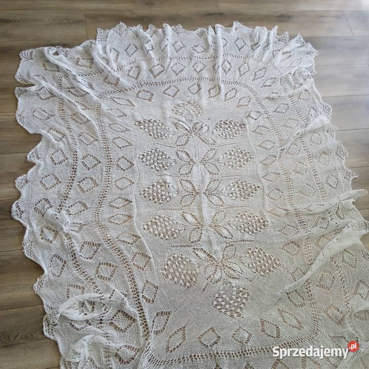 Duża serweta dziergana oszydelkiem podlaskie Grajewo