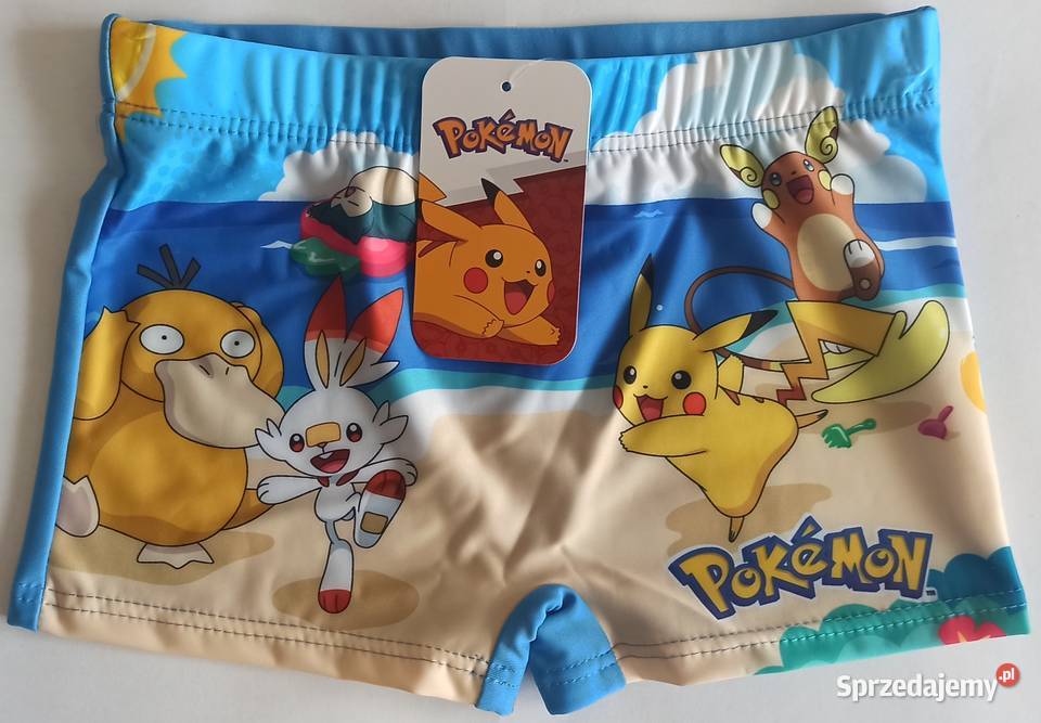 Kąpielówki Dziecięce Bokserki Pokemony Pikachu Rozmiar 104 Mogilany sprzedam