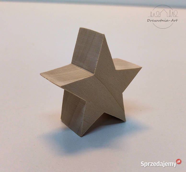 Gwiazda Gwiazdki Gwiazdy drewniane 3D grube Opole