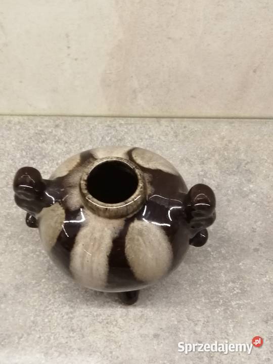 ceramiczny wazonik pękaty amfora Siemianowice Śląskie