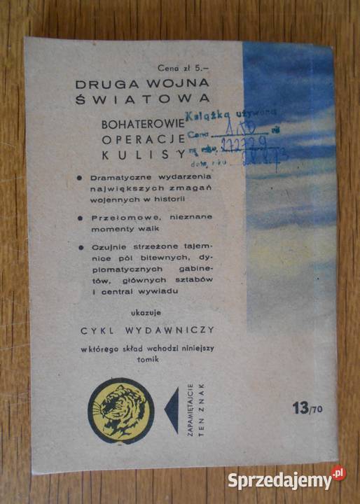 Żółty Tygrys Rayaki 444 1370 Parczew