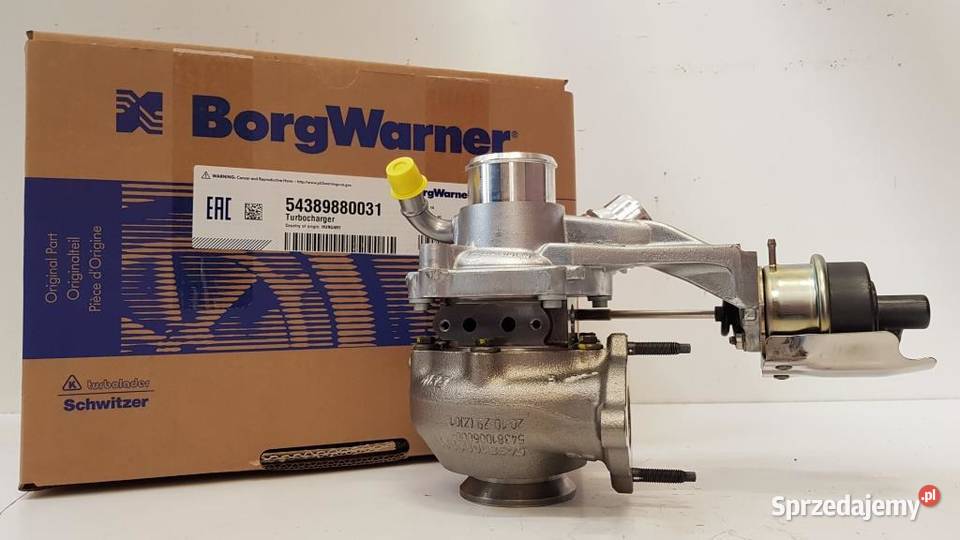 Nowa turbosprężarka BorgWarner KKK 54389880031 Turbosprężarki sprzedam