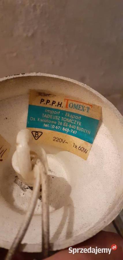 Żyrandol stary melalowo szklany z lat 80 tych Katowice