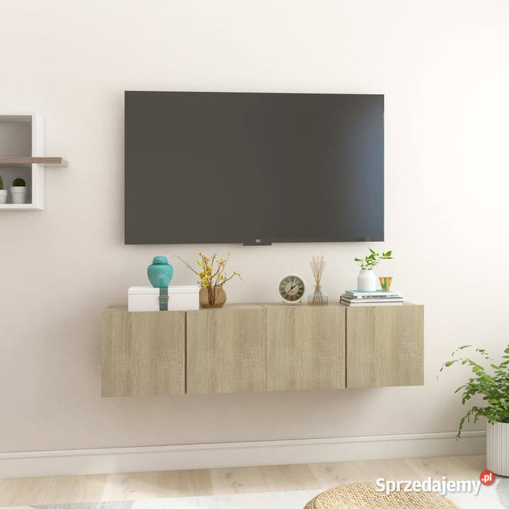 Szafki wiszące pod TV 2 dąb sonoma 60x30x30 RTV mazowieckie Warszawa