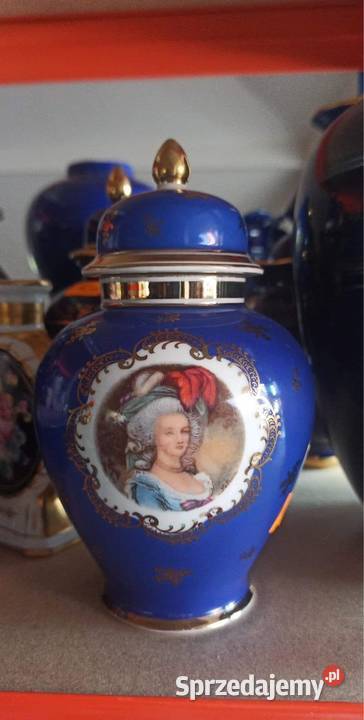 Amfora kobaltowa Zeh Sherzer Z Marią Antoniną
