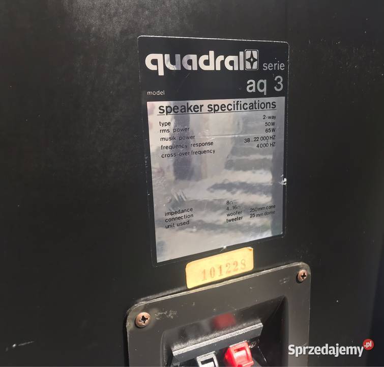 QADRAL AQ 3 kolumny monitory Lublin sprzedam