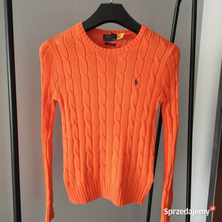 pomarańczowy sweter bawełniany pomarańczowy Warszawa