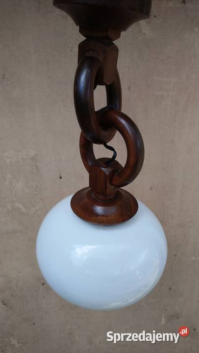 lampy wiszące drewniane sprzedam