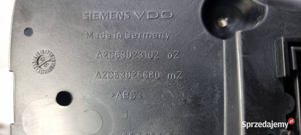 LICZNIK ZEGAR VOLKSWAGEN TOURAN A2C53023102 osobowe kujawsko-pomorskie Lipno