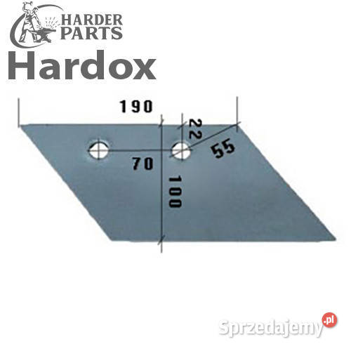 Lemiesz przedpłużka HARDOX 056873P do pługa nieuszkodzony podlaskie Suwałki