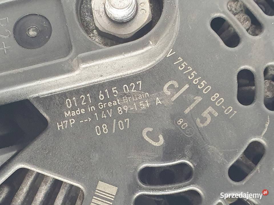 ALTERNATOR Mini Cooper R56 16 16V VTi 0121615027 Układ elektryczny silnika Chełm