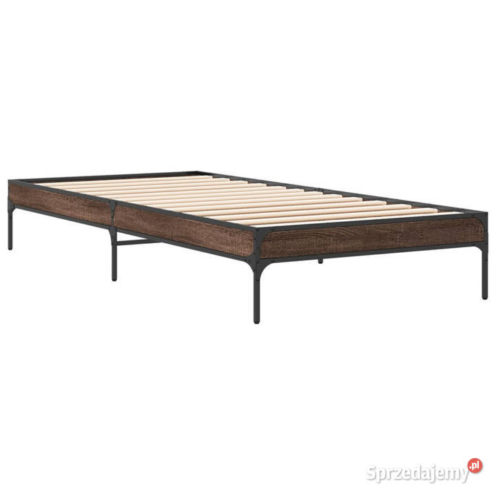 Rama łóżka brązowy dąb materiał drewnopochodny 193cm mazowieckie sprzedam