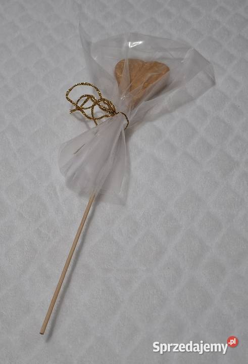 Praca plastyczna Złote serce ozdoba 45x27 Rękodzieło śląskie Czeladź