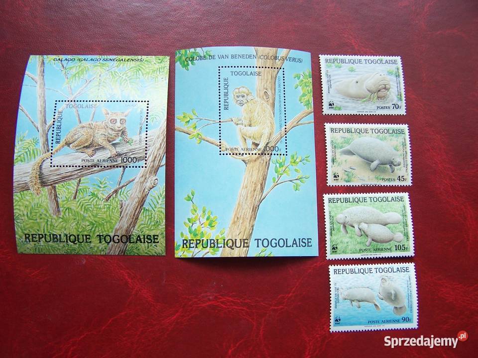 Togo 1984 MNH Mi 176366 Fauna Zwierzęta Małpy Tychy