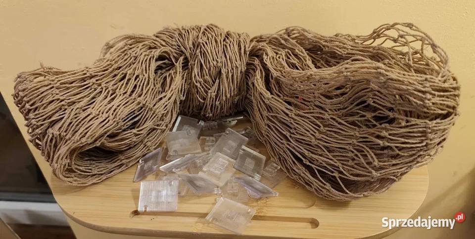 Siatka beżowa na balkon kota Warszawa