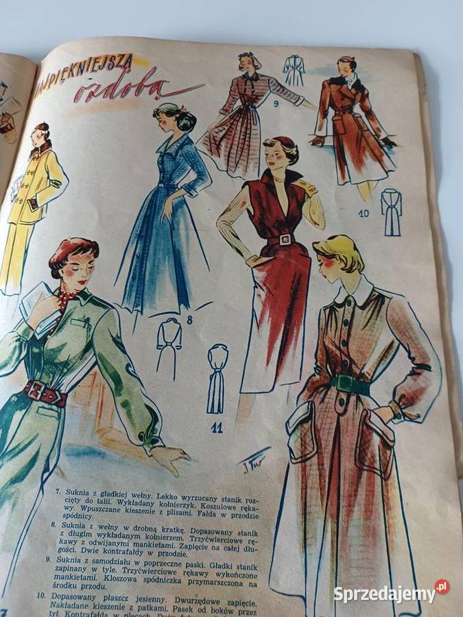 Świat mody Czasopismo 1951r 9 Jesień Wrocław