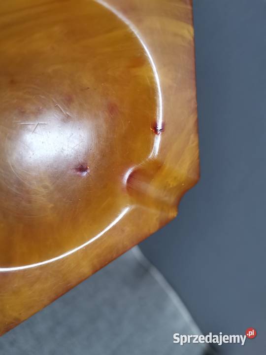 Stara przedwojenna popielniczka bakelit Art Deco śląskie Katowice