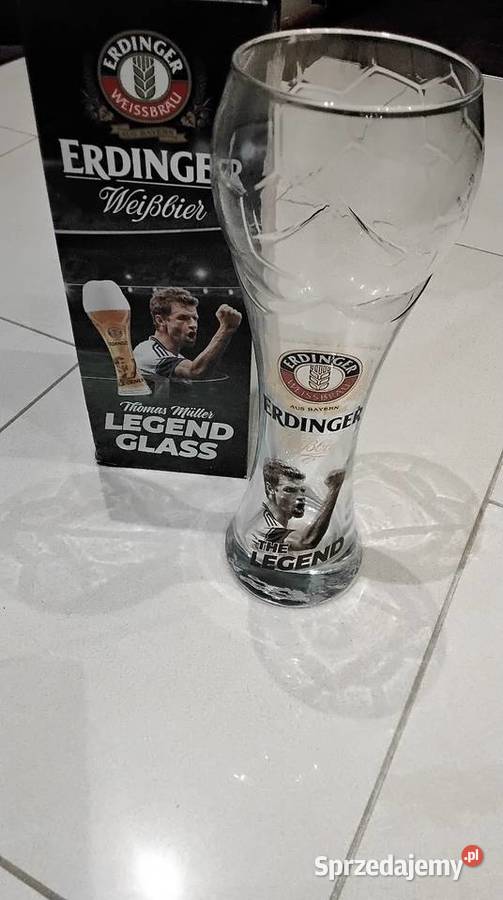 Szklanka Pokal do Piwa ERDINGER Weisbier O5 L Nowa Sól