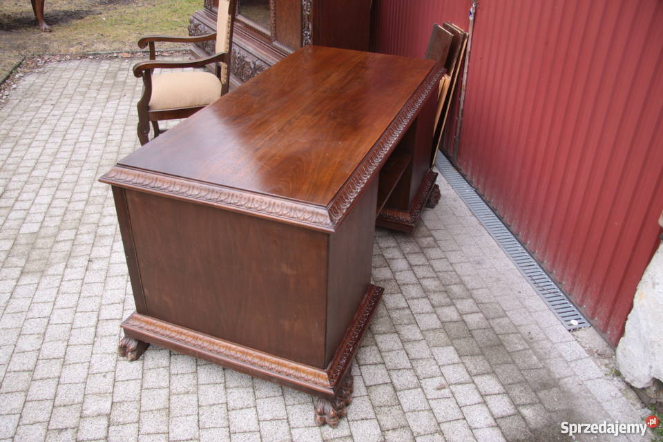Reprezentacyjny komplet gabinetowy z 1920 roku dolnośląskie Wrocław sprzedam