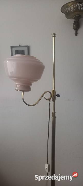Lampa podłogowa z mosiądzu ruchome ramię Skierniewice sprzedam