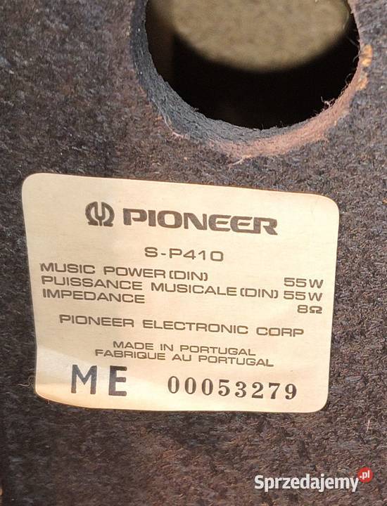 Głośniki stereo 3drożne Pioneer SP410 Tyczyn