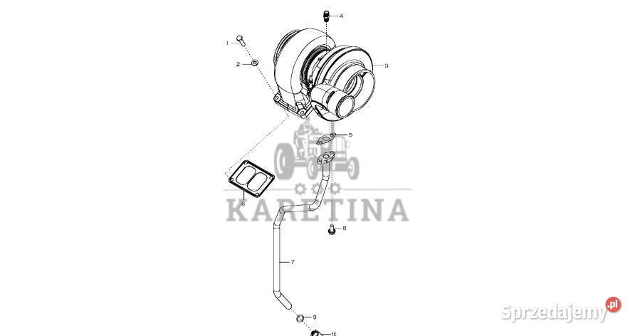 John Deere 9470RX Turbospręźarka regenerowana Jastrzębniki