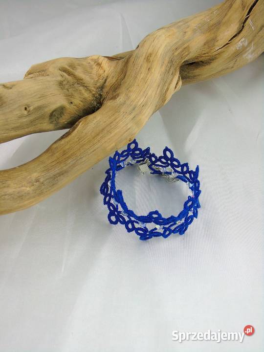 Bransoletka koronkowa Wiśniowa