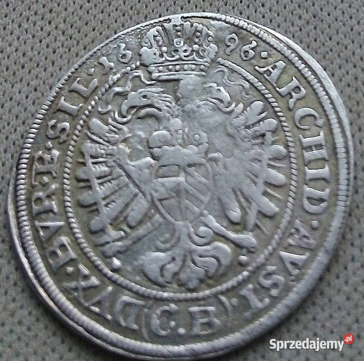 ŚLĄSK BRZEG3 KRAJCARY 1696 r CB SREBROLEOPOLD Legionowo sprzedam